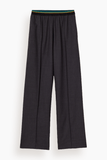 Plan C Trousers in Melange Black/White