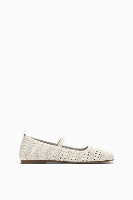 The Max Square Mary Jane in Sandy Crochet