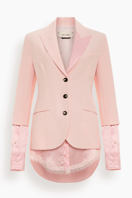 Bardot Blazer in Pink/Orchid