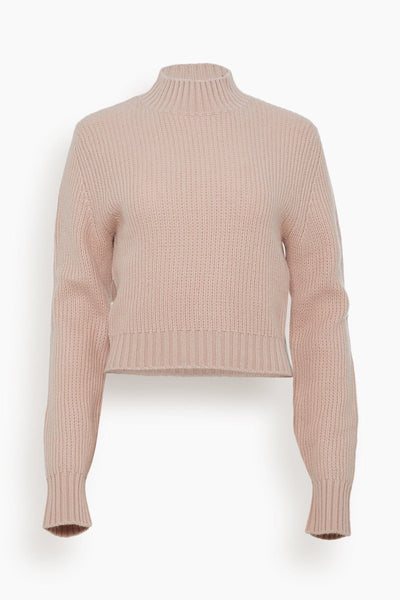 Chiba Fitted Sweater in Dusty Pink