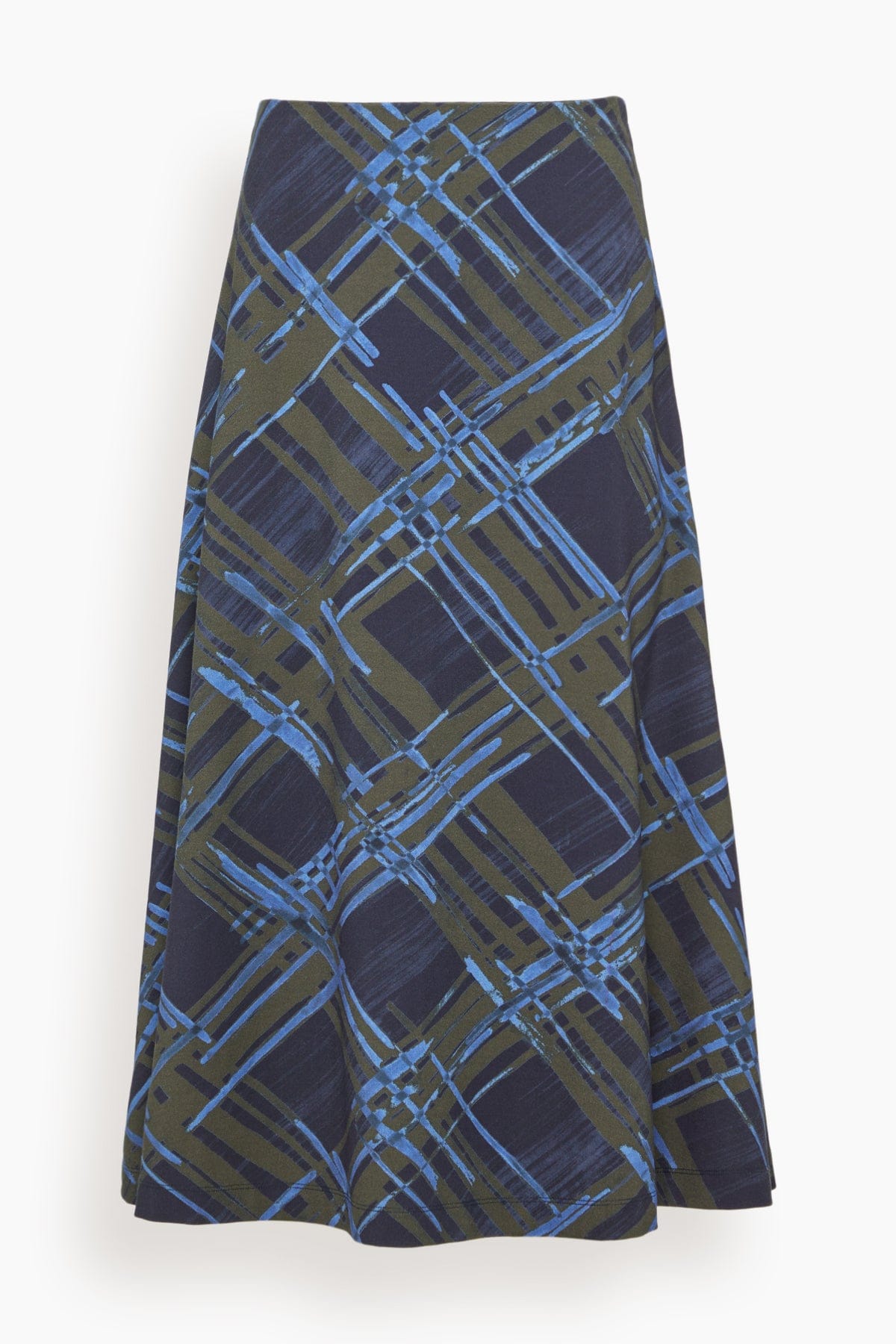 Tanya Taylor Thea Skirt in Maritime Blue/Army Multi