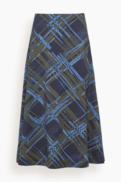 Thea Skirt in Maritime Blue/Army Multi