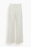 Toteme Pants Fluid Drawstring Trousers in Off White