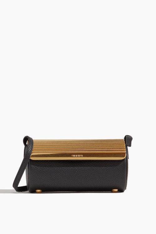 Simkhai Shoulder Bags Rola Cylinder Metal Shoulder Bag in Black