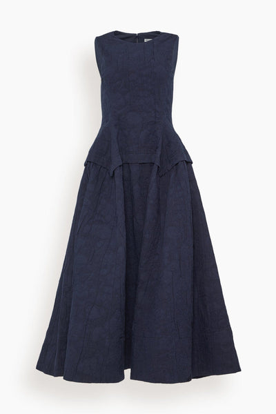 Sara Dress in Dark Navy