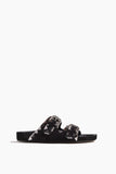 Isabel Marant Strappy Flat Sandals Lennyo Suede Sandal in Black/Silver Isabel Marant Lennyo Suede Sandal in Black/Silver