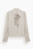Dorothee Schumacher Graphic Dreams Blouse in Creme Mini Tie