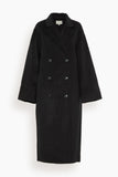 Loulou Studio Coats Borneo Coat in Black Loulou Studio Borneo Coat in Black