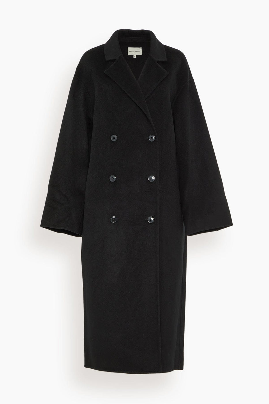 Loulou Studio Coats Borneo Coat in Black Loulou Studio Borneo Coat in Black