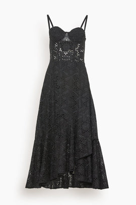 Castille Dress in Noir