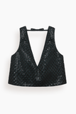 Dorothee Schumacher Sparkling Statement Top in Graphite