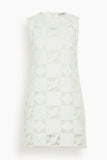 Sea Casual Dresses Melia Embroidery Tank Dress in White