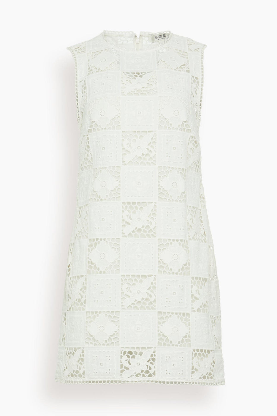 Sea Casual Dresses Melia Embroidery Tank Dress in White