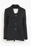 Simone Rocha Jackets Back Cut Out Bow Detail Jacket in Black Back Cut Out Bow Detail Jacket in Black