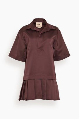 Dress in Dark Burgundy