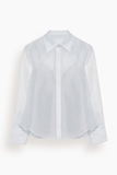 Simkhai Loen Long Sleeve Shirt in Periwinkle Sky