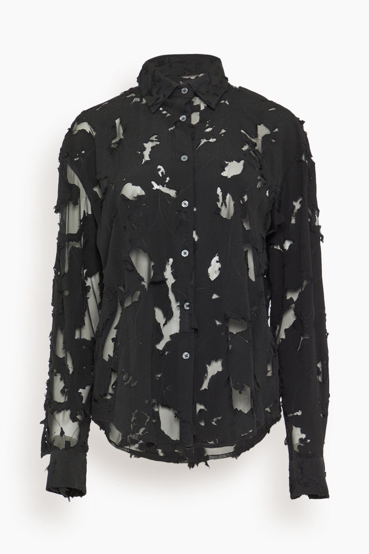 R13 Slim Shirt in Black