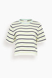 Forte Forte Tops Superfine Merinos T-Shirt in Abisso Superfine Merinos T-Shirt in Abisso