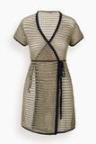 Staud Spritz Dress in Thyme/Black
