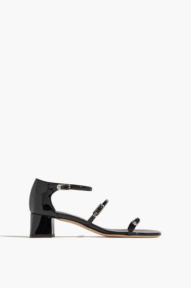 Dear Frances Strappy Heels Prim Sandal in Nero Dear Frances Prim Sandal in Nero