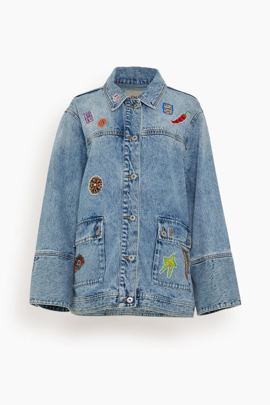 Alemais Jackets Jackpot Denim Jacket in Denim Blue Alemais Jackpot Denim Jacket in Denim Blue