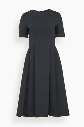 Spongy Jersey Dress in Black
