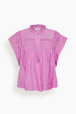 Etoile Isabel Marant Tops Leaza Top in Pink Lavender Isabel Marant Leaza Top in Pink Lavender