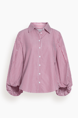 Marina Top in Deep Redwood/Optic White