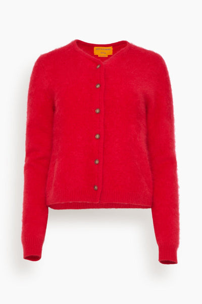 The Grizzly Cardigan in True Red