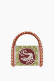 Alemais Alberta Beaded Mini Barrel Bag in Multi