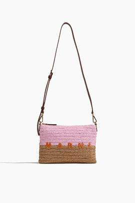 Flat Pochette Bag in Rose/Pompeii/Carrot
