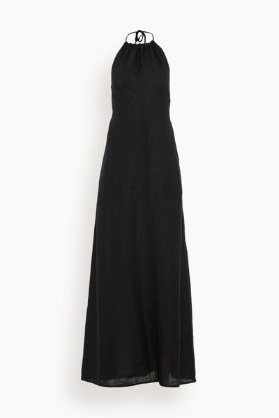 Lelia Halterneck Dress in Black