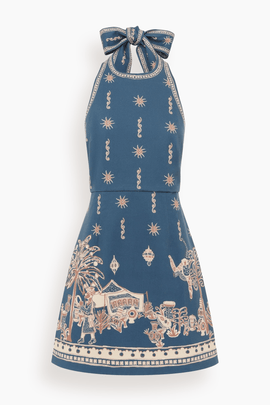 Acacia Mini Dress in Blue