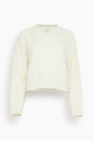 Loulou de Saison Anzor V-Neck Sweater in Ivory