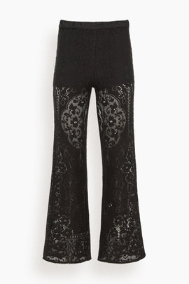 Arianna Lace Pants in Black