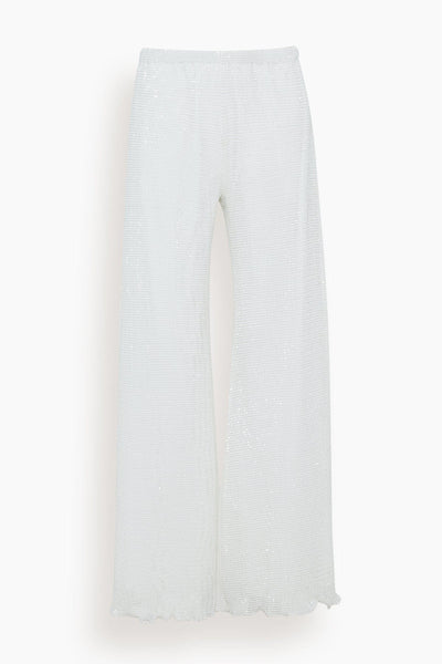 Wide Leg Pull On Pant in White