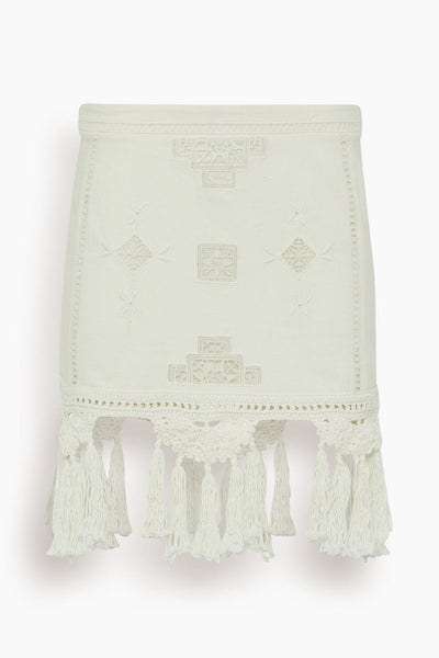 ミニスカート Isabel Marant 'Sandra' skirt SANDRA SKIRT Woman white | ISABEL MARANT Official online store