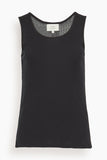 Loulou de Saison Alicudi Tank Top in Black