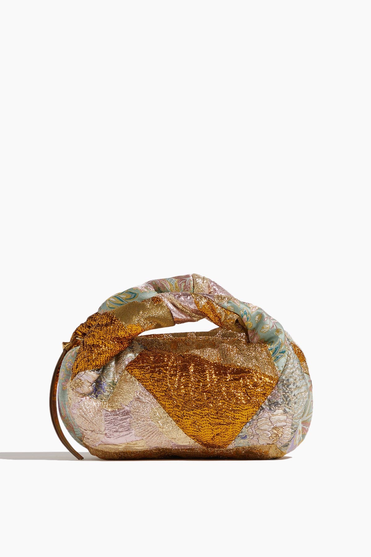 Dries Van Noten Top Handle Bags Embroidery Jacquard Bag in Multi
