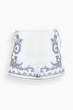 Alemais Shorts Hazel Embroidered Short in White Hazel Embroidered Short in White