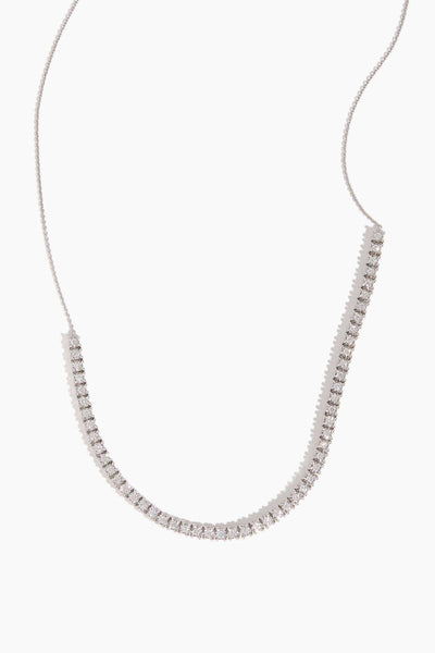 Ava Bea Tennis Necklace 14/16" in 14k White Gold