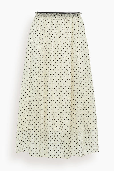 Ainsley Skirt in Cream/Black Multi