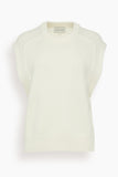 Loulou Studio Tops Mari Sleeveless Boxy Top in Ivory Loulou Studio Mari Sleeveless Boxy Top in Ivory