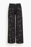 Sea Etta Denim Studded Jeans in Black