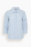 LAFATA The Twilo Shirt in French Blue/Blue