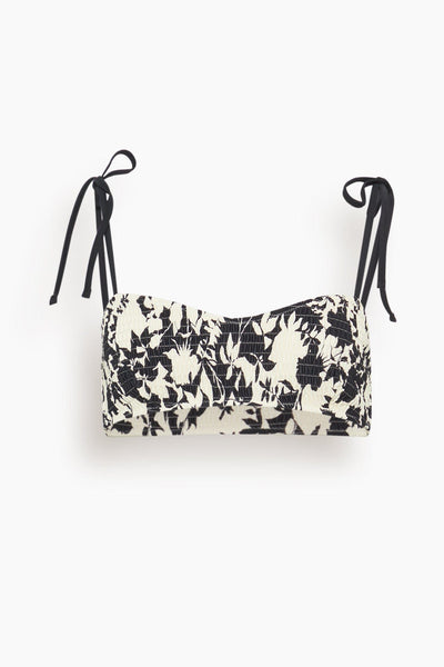 Valencia Bikini Top in Black Multi