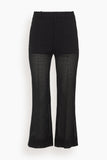 Bite Studios Pants Credo Check Cropped Trouser in Black Credo Check Cropped Trouser in Black