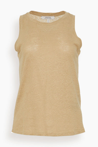 Dorothee Schumacher Tops Natural Ease Sleeveless Top in Shimmering Gold