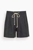 Maria McManus Drawstring Pleat Front Short in Black