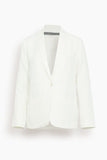 Raquel Allegra Jackets Clarissa Blazer in Washed White Raquel Allegra Clarissa Blazer in Washed White